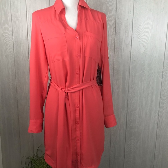 Express Dresses & Skirts - Express The Portofino Shirt Dress belted v-neck